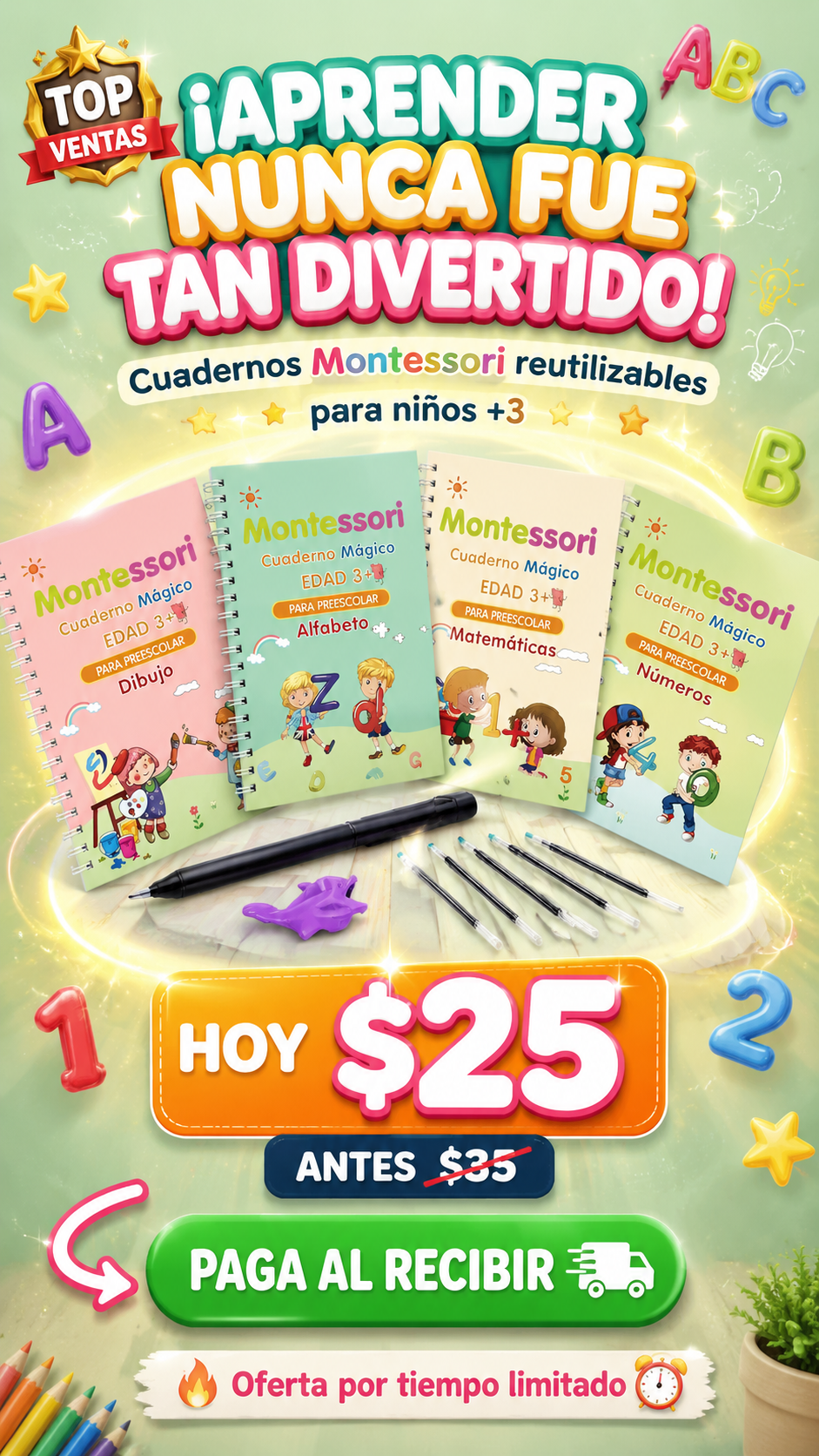 Cuadernos Caligrafía Montessori